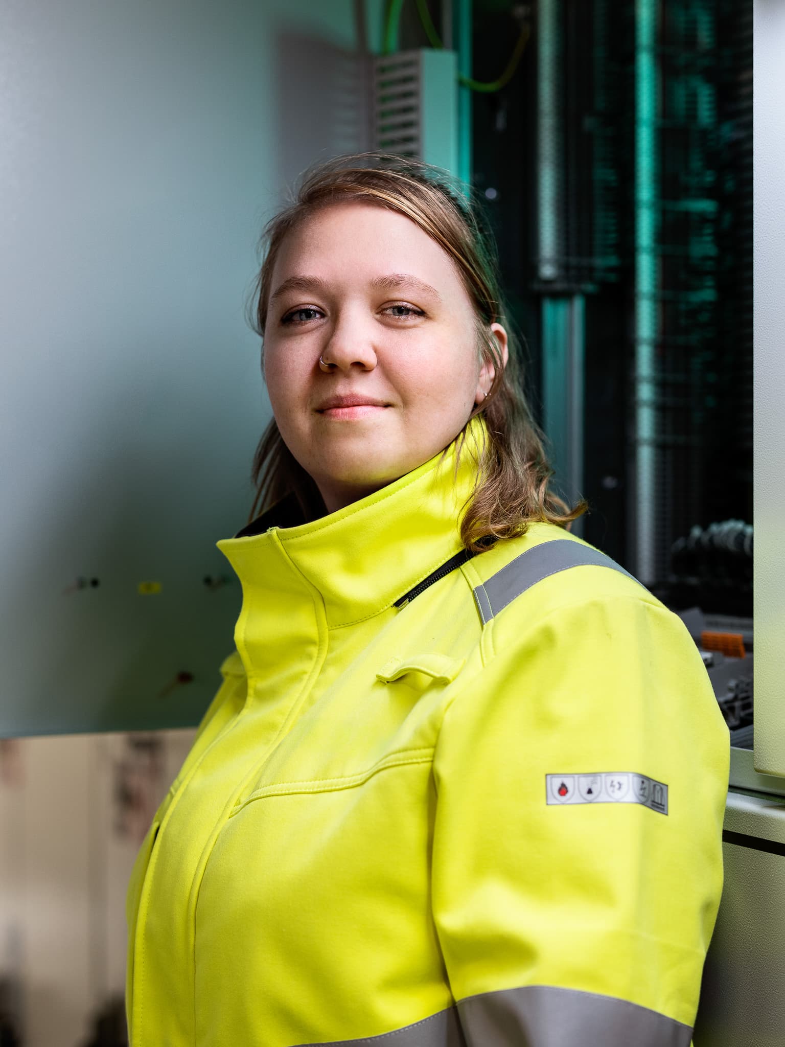 Simone Neleman, monteur hoogspanning bij onze partner Stedin als trainee van Women in Technics